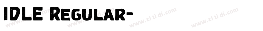 IDLE Regular字体转换 IDLE Regular字体转换